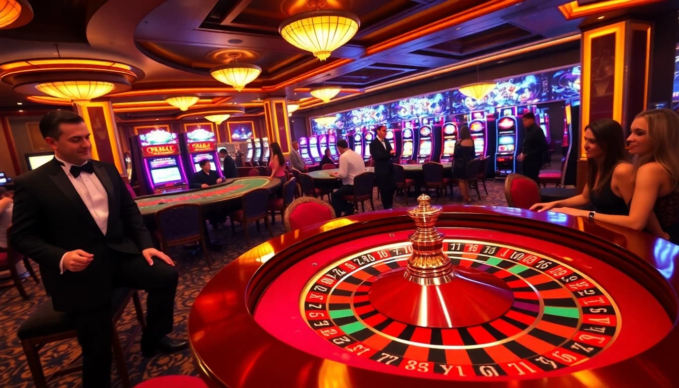 Experience thrilling gameplay at 222bd’s vibrant casino tables and modern slot machines.