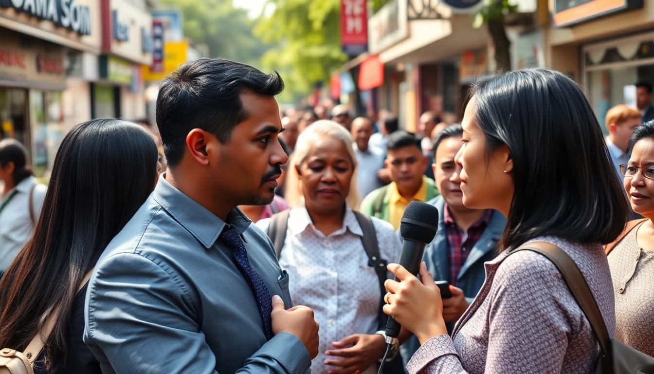 Engaging interview at https://www.thedailynewsonline.com showcasing community voices and vibrant atmosphere.