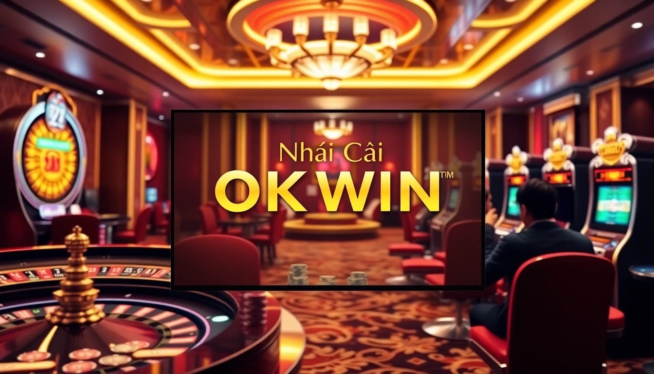 Experience thrilling games at Nhà Cái OKWIN with vibrant casino visuals and enticing wagering opportunities.