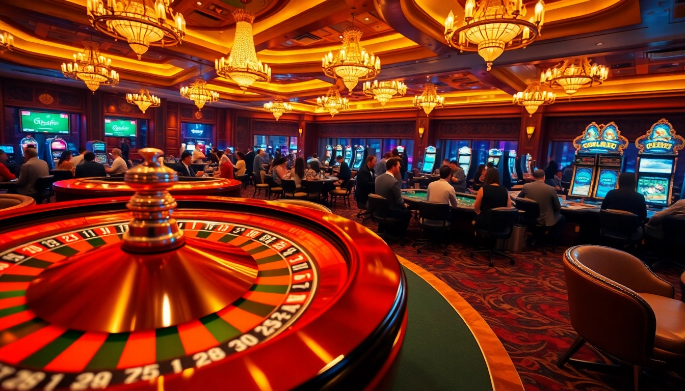 Players engaging in thrilling roulette with digital displays highlighting gojekpot wins.