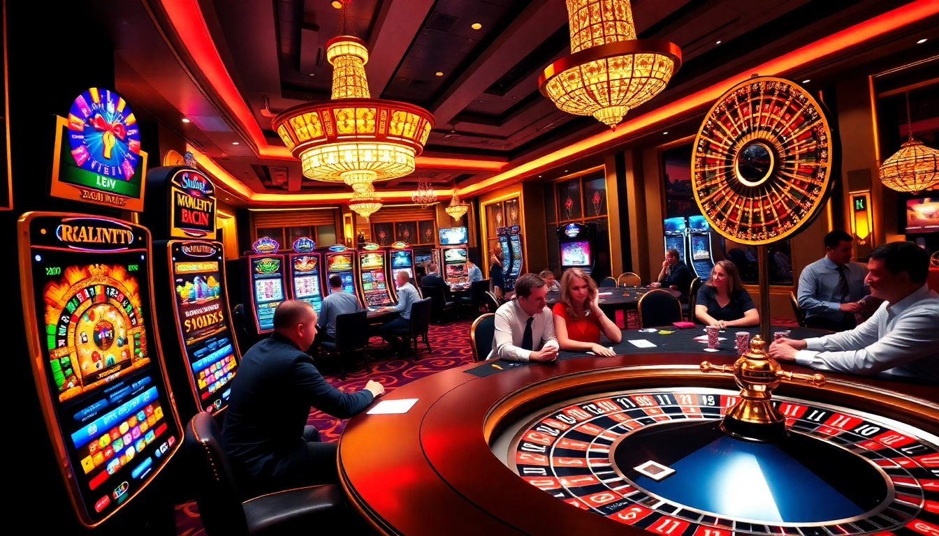 Experience the thrill of winning at https://thabet.vegas/ with vibrant slot machines and poker chips.