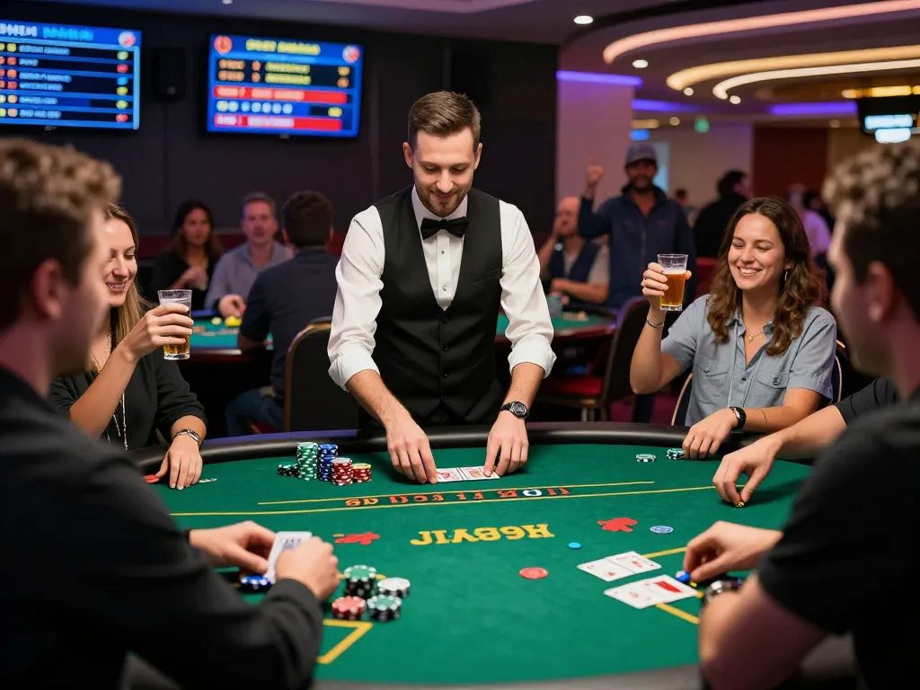 Bong99 live casino players enjoying a thrilling game with vibrant atmosphere.