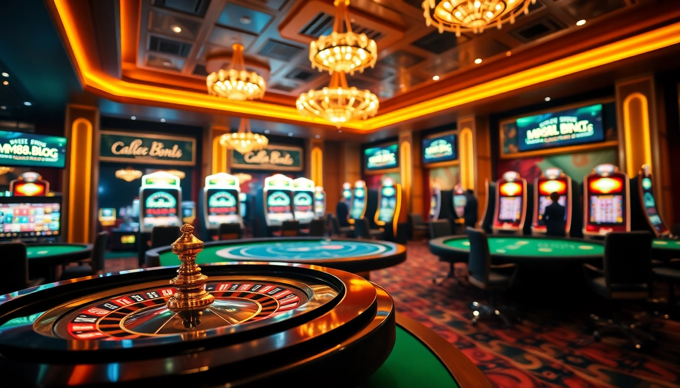 Experience the thrilling atmosphere of gambling at https://mm88.blog/ with vibrant casino tables and engaging games.