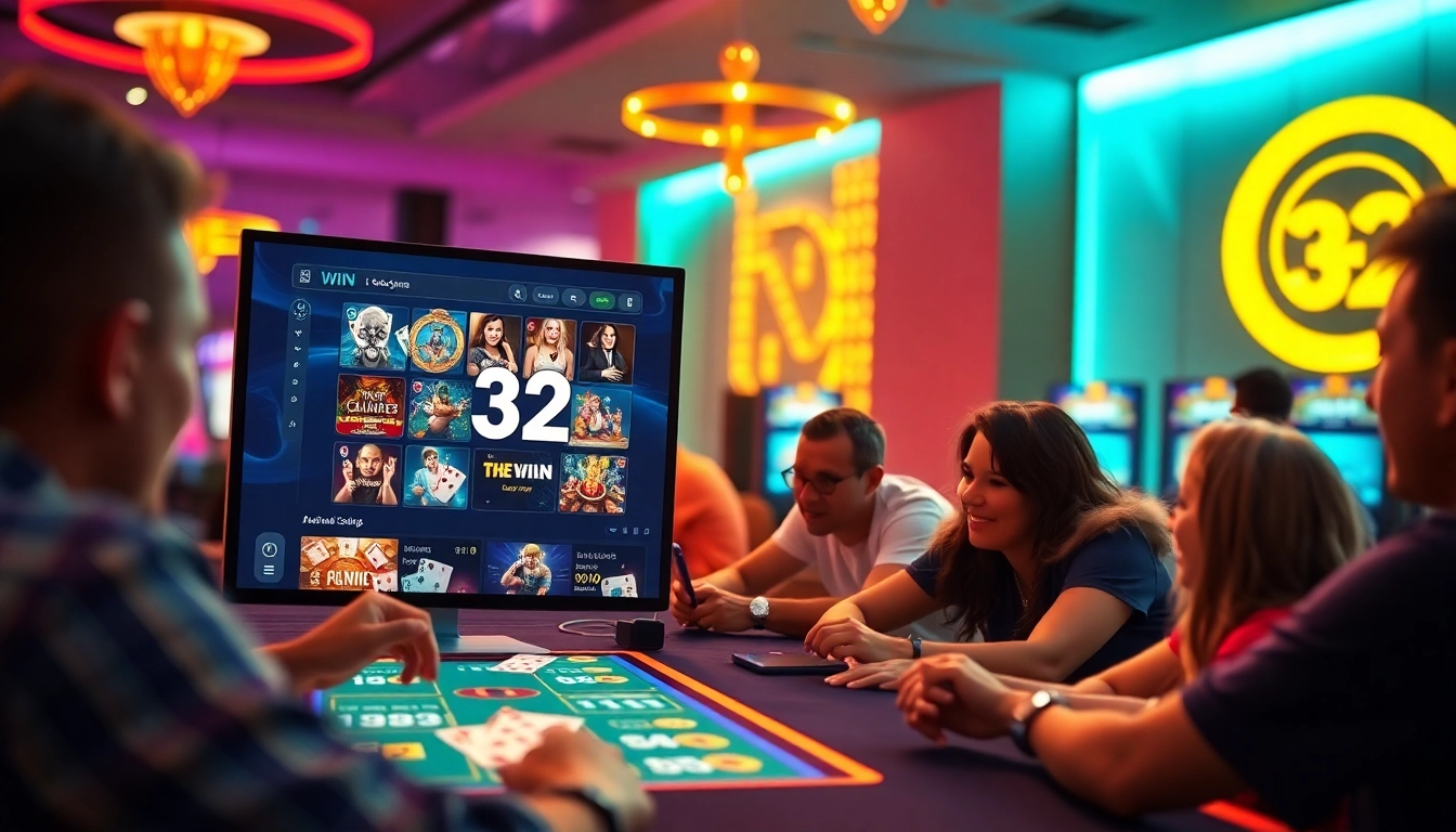 32WIN online gaming platform showcasing exciting gambling options