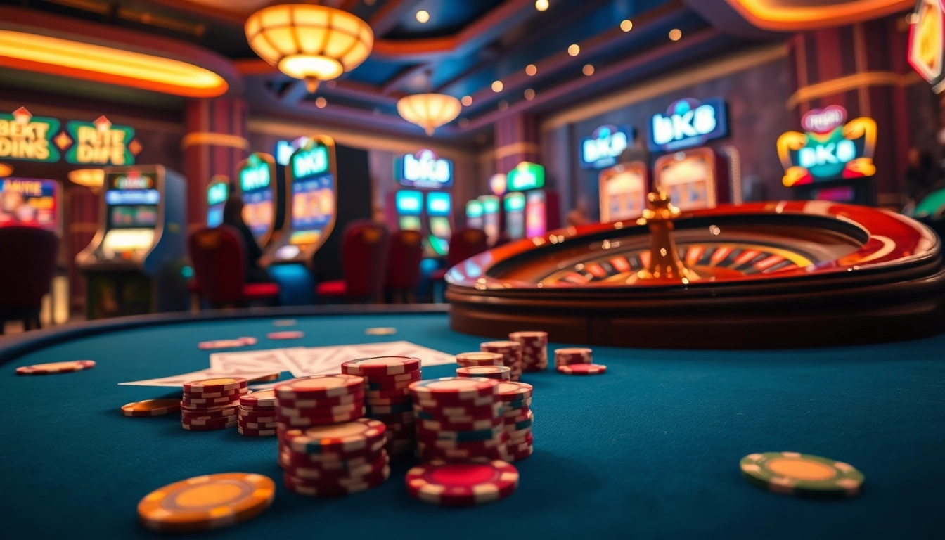 Experience the thrills of gambling at BK8 เว็บตรง with vibrant casino tables and online interfaces.