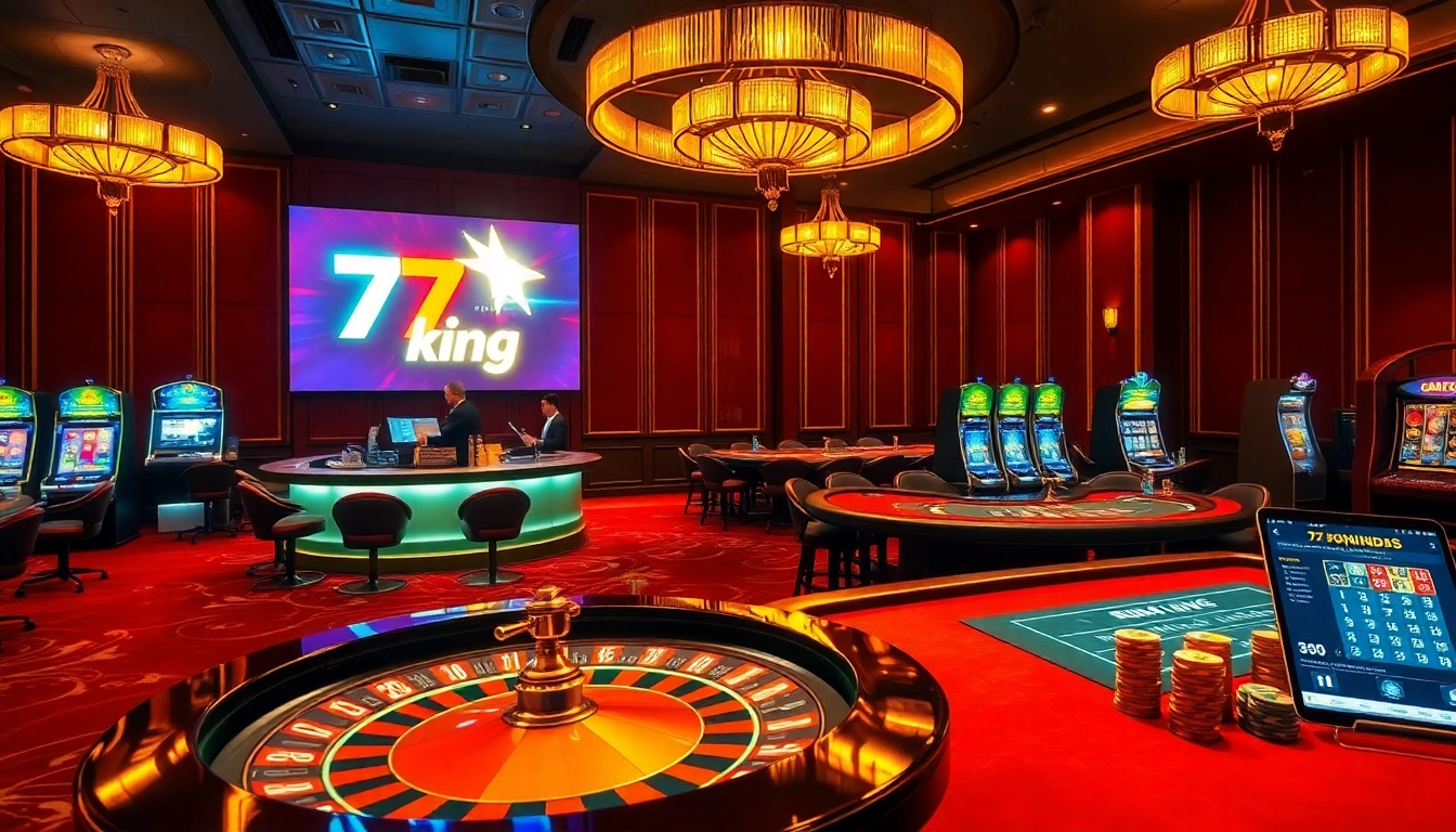 79king premium casino scene with roulette, blackjack, and digital odds display for winning strategies