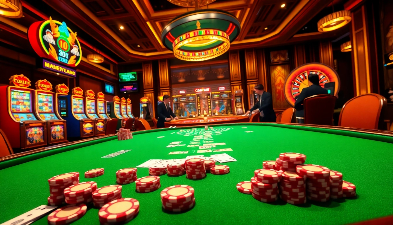 Exciting poker game featuring chips and cards with a luxurious casino atmosphere highlighted by 88xx elements.
