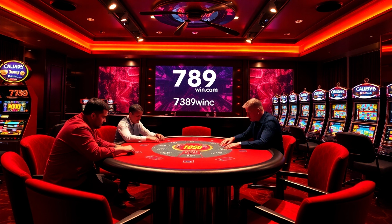Enjoying a poker game at 789win com's luxurious casino table with vibrant chips.