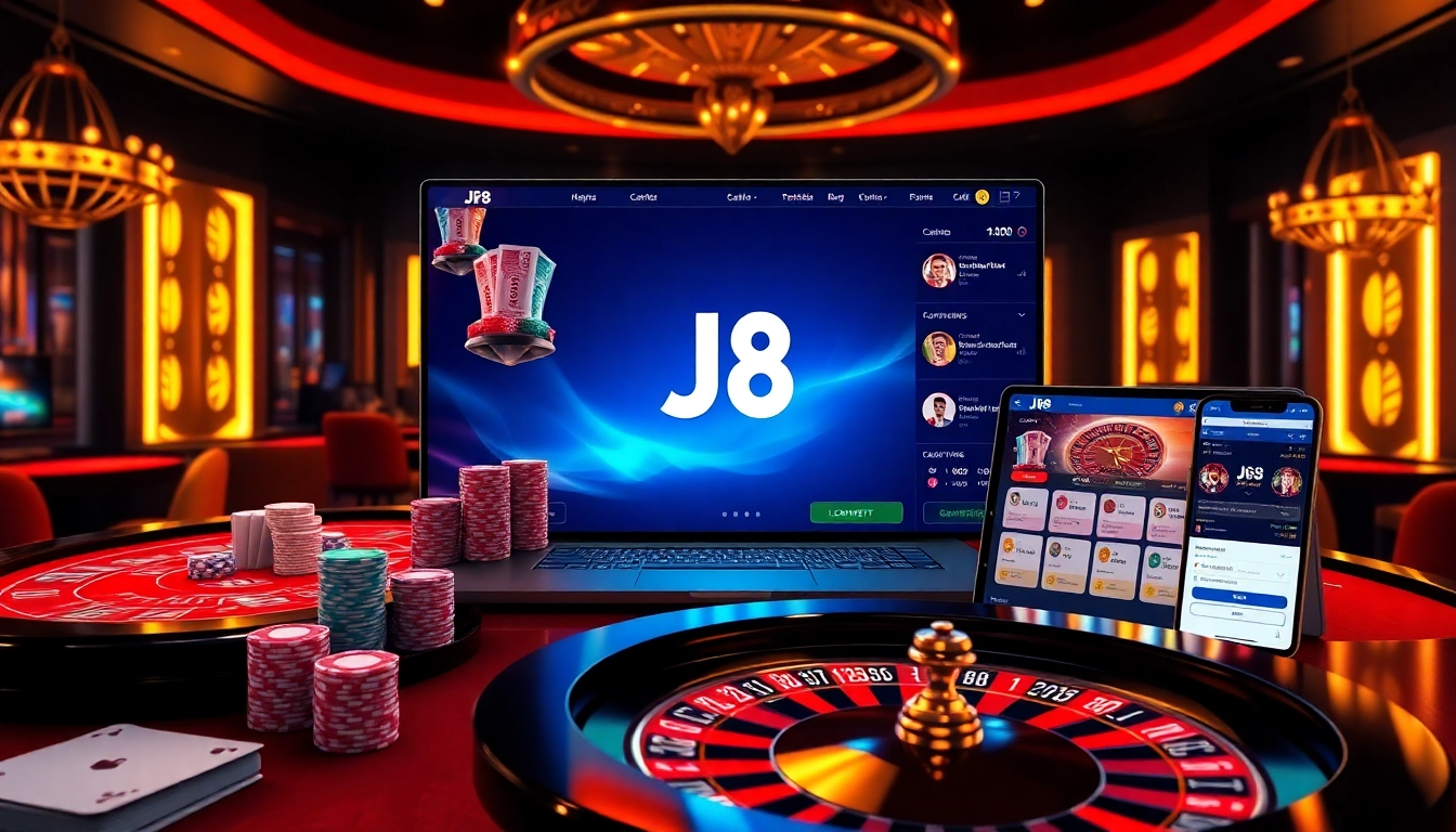 Experience thrilling gameplay at J8 with dynamic casino elements and vibrant visuals.