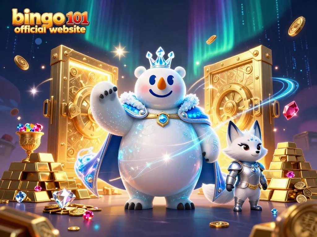 Engage in exciting bingo games at the bingo 101 official website, featuring a vibrant 3D game scene.
