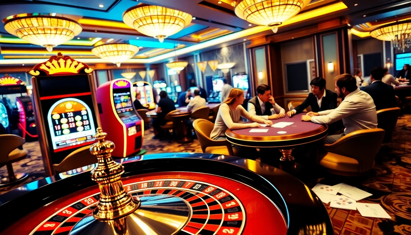 Experience thrilling gameplay at dn88.tips with luxurious casino tables and vibrant betting action.