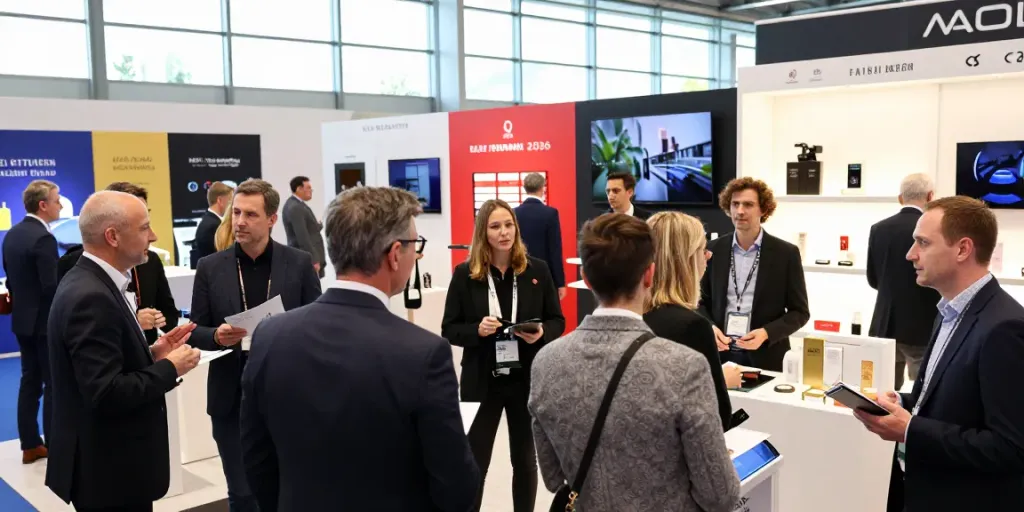 Professionals networking at MAPIC 2026 retail conference showcasing innovative retail solutions