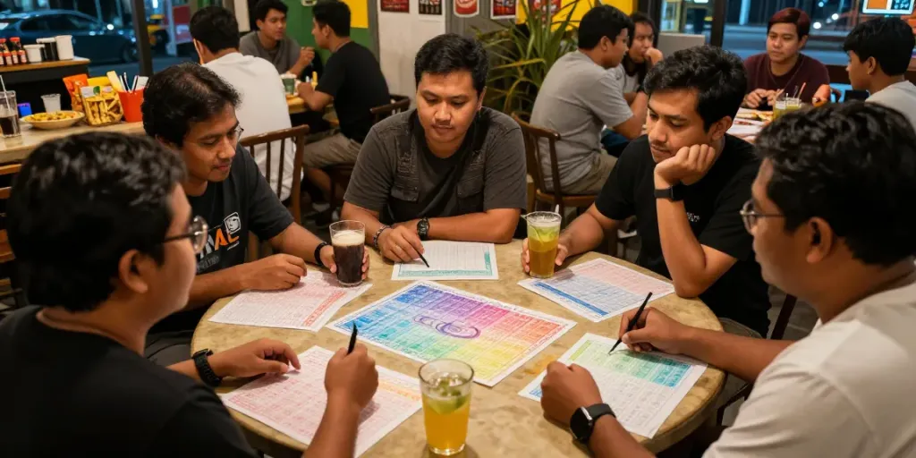 BUKUMIMPI138 komunitas berbagi tips Togel dalam suasana hangat di kafe.