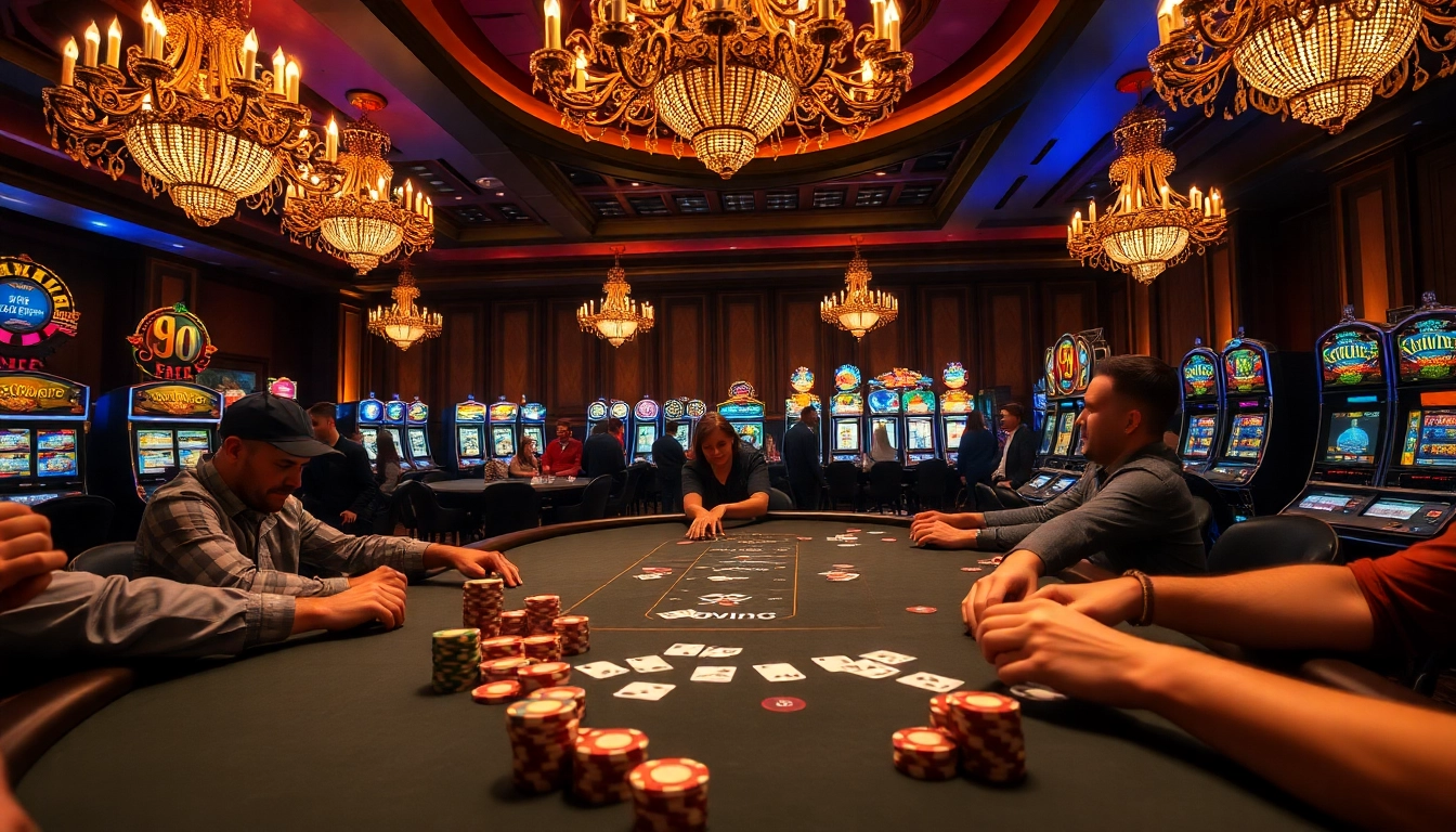 Experience the thrill of casino C168 with players at an upscale poker table in action.