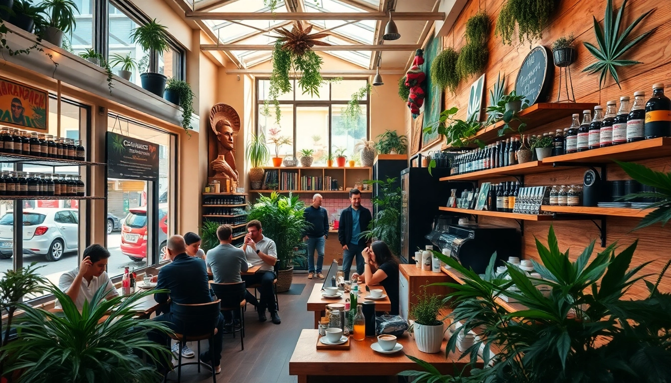Profiter d'un Café dans le Cannabis Coffee Shop lloret de mar, ambiance chaleureuse et détendue.