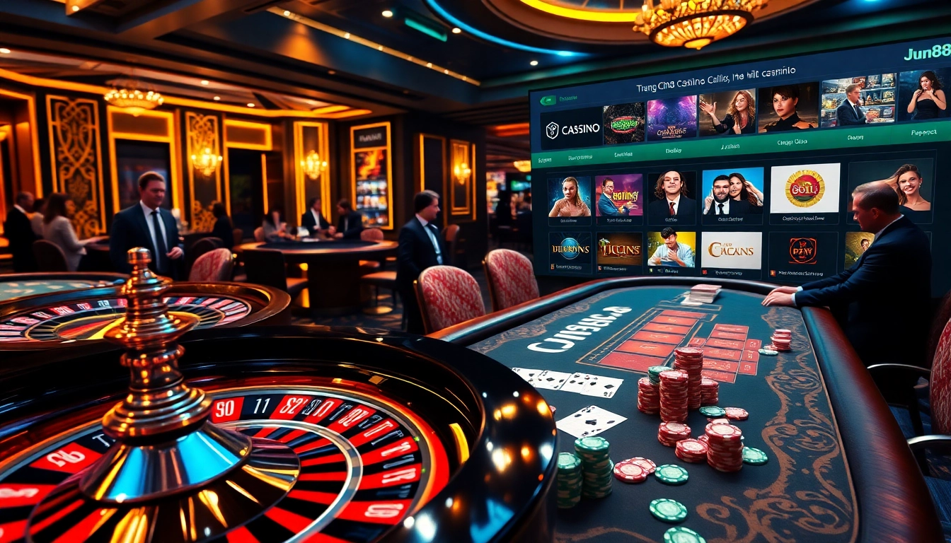 Experience the thrill of gaming at trang chủ Jun88 with exciting casino visuals and immersive action.