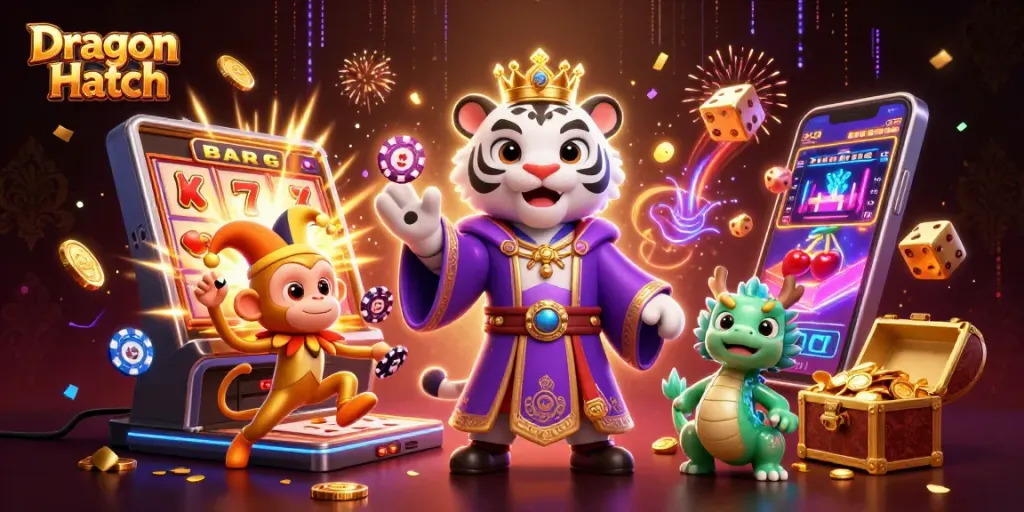 Dragon Hatch นำเสนอการเล่นเกมคาสิโนที่เต็มไปด้วยสีสันและตัวละครที่น่ารัก