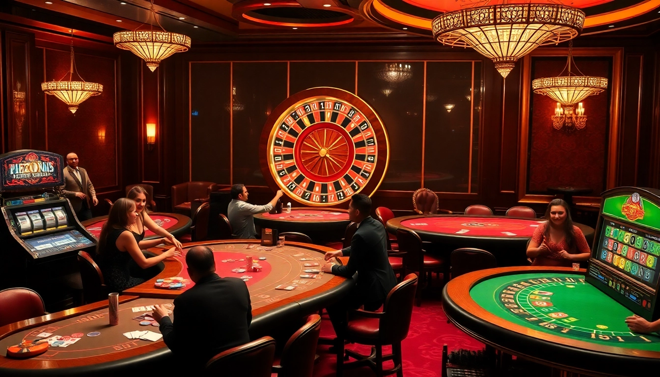Experience the thrill of 789club with players engaging in exciting casino games like poker and slots.