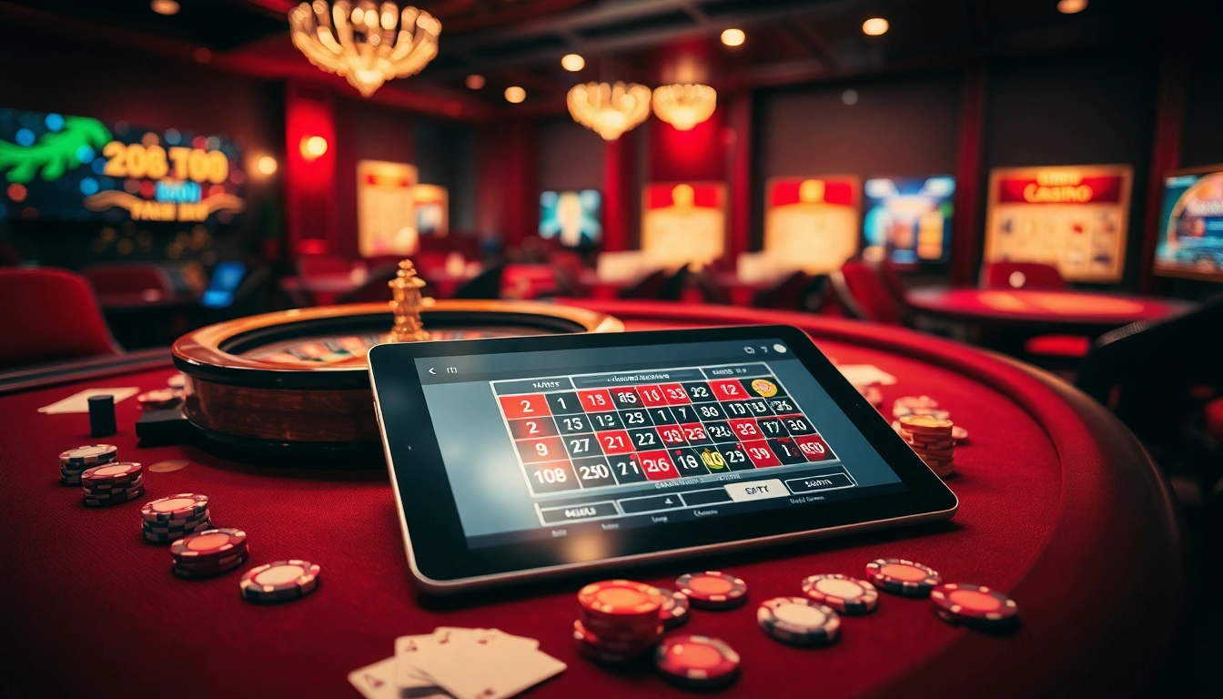 Experience high-stakes betting with 888top's dynamic casino scene featuring roulette and poker.
