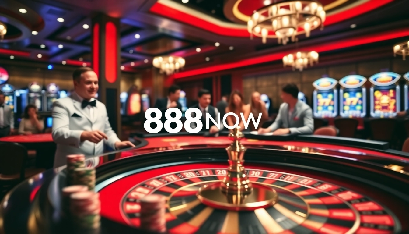 Experience the thrill of winning big at 888NOW with luxurious casino games and vibrant excitement.