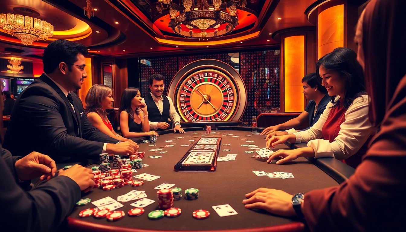 Experience the thrill of gambling with haywin at a luxurious casino poker table.