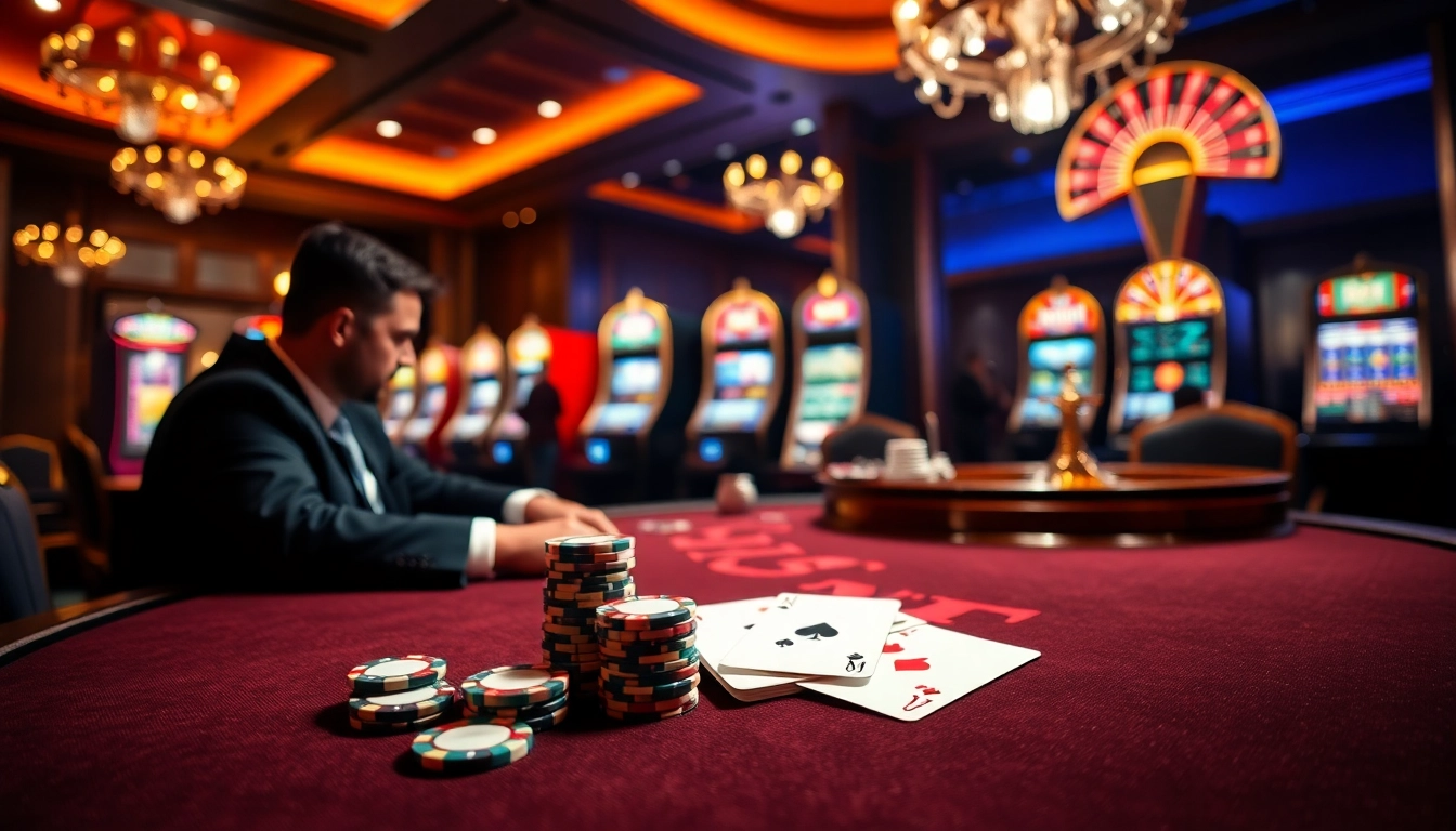 Experience the excitement of high-stakes gaming at the 24kclub poker table with colorful chips and cards.