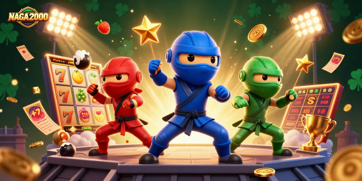 NAGA2000 menawarkan pemandangan mendebarkan dengan ninja chameleon di tengah elemen permainan slot yang dinamis, meningkatkan keterlibatan pemain.