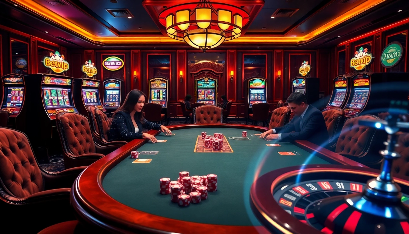 Trải nghiệm những trò chơi đầy kịch tính tại casino betvip với poker đỉnh cao và máy đánh bạc sôi động.