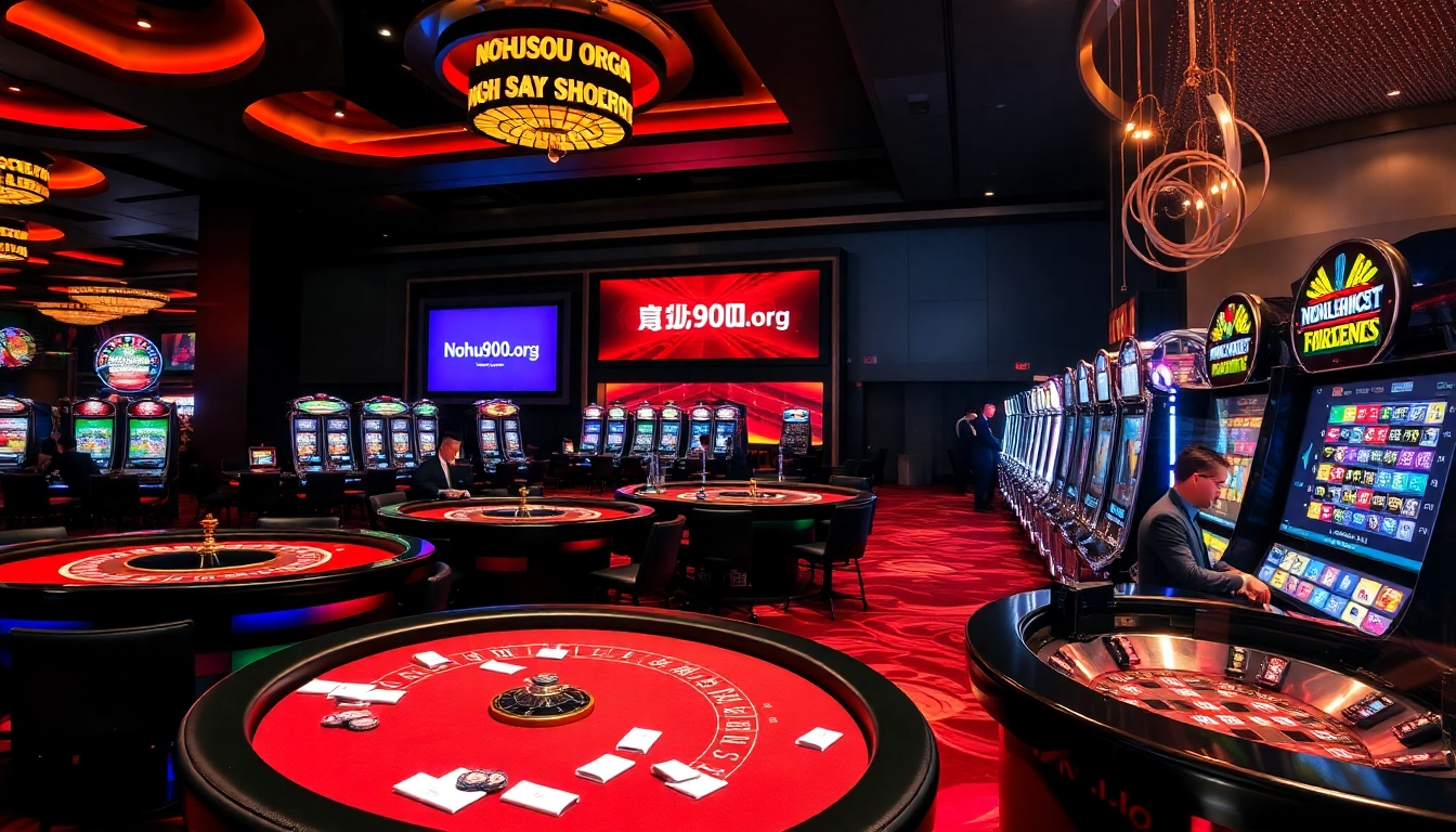 Experience thrilling gaming at Nohu900.org with vibrant casino tables and high-stakes action.