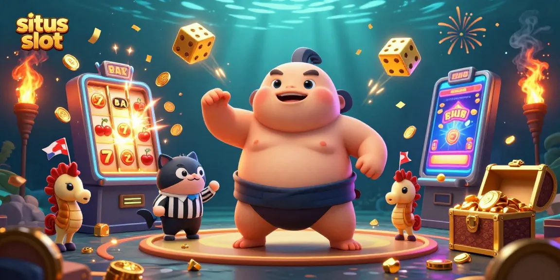 Merayakan kemenangan di situs slot dengan simbol keberuntungan di tengah lautan!