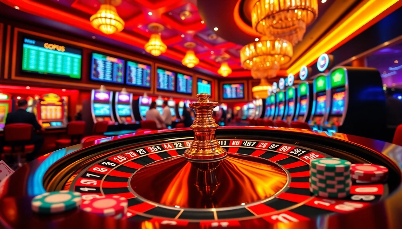Experience the thrill of casino gaming at KK55.com with a vibrant roulette wheel and poker chips.