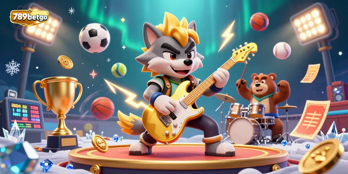 Interact with exciting 789betgo gaming moments featuring cartoon rock characters in a vibrant casino setting.