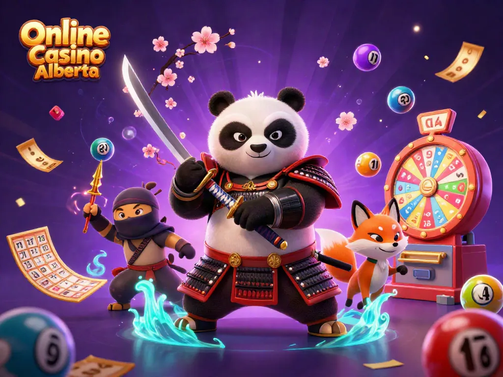 Engage in exciting gameplay at Online Casino Alberta with vibrant 3D characters and colorful elements.