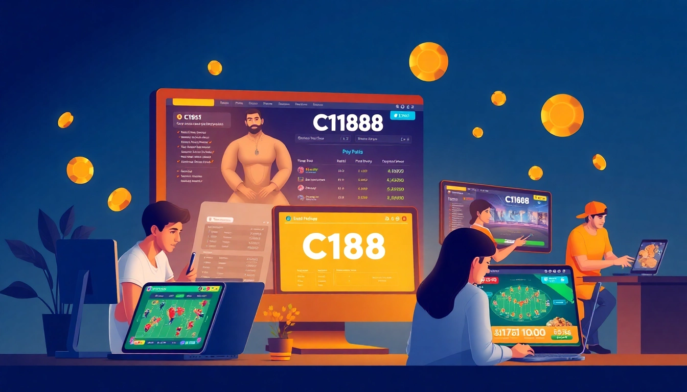 C168 online gambling platform showcasing diverse players and user-friendly interface