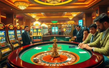 Engaging casino scene showcasing players at roulette and poker tables, highlighting https://www.vvjl11.com/ excitement.