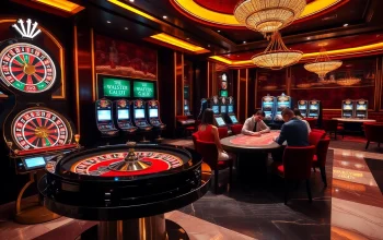 Players enjoying the excitement of a casino at https://kk55.global/, featuring roulette wheels and poker tables.