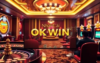Experience thrilling games at Nhà Cái OKWIN with vibrant casino visuals and enticing wagering opportunities.