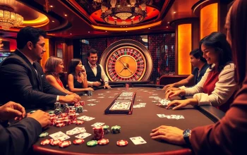 Experience the thrill of gambling with haywin at a luxurious casino poker table.