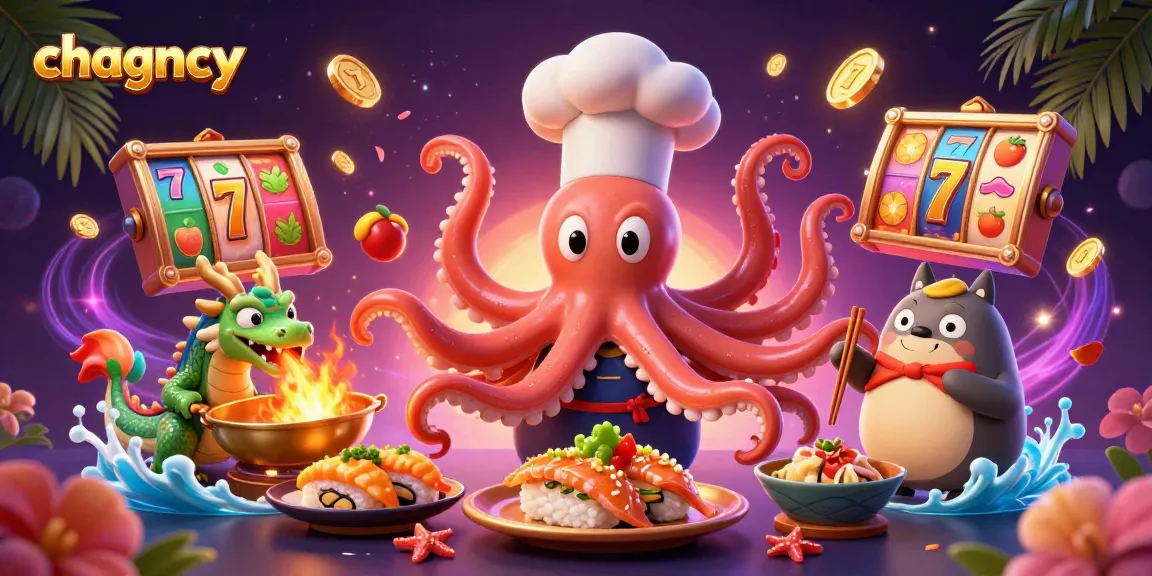 Engage in exhilarating gameplay with chagency's vibrant scene featuring dynamic slot reels and unique characters.