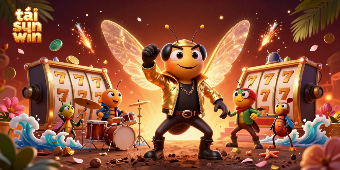 Engage in exciting gameplay as you tải sun win at this vibrant casino scene featuring animated characters and gaming elements.